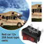 ECSiNG 2 Interrupteurs Lot de à Bascule Rouges 12 V 20 A à 3 Broches Et 2 Positions à LED Compatible avec Caravane Electrolux Do