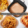 KitchenBoss Papier Cuisson Air Fryer: 100 Pièces Papier Sulfurisé pour Airfryer Carré 20 x 24 cm,Jetable Antiadhésive Papier Cui