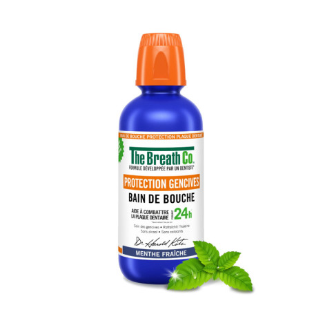 The Breath Co. Bain de Bouche Protection Gencives, Formule developpée par un dentiste, aide à combattre la plaque dentaire penda