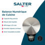 Salter Balance de Cuisine Numérique en Acier Inoxydable, Pèse Aliments et Liquides, Capacité 5kg, Fonction Ajouter et Peser, Aff
