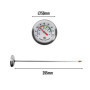 Thermomètre à compost - Thermomètre à cadran en acier inoxydable pour compostage maison et jardin - Diamètre 50 mm - Cadran C & 