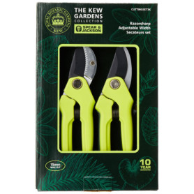 Neill Tools T/A Spear Jackson Razorsharp & Kew Gardens CUTTINGSET3K Bypass + sécateur à enclume Lot