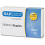 Rapesco 1719 Set Bug Agrafeuse et 810-P Perforatrice 2 Trous avec 1000 Agrafes 26/6 mm, Bleu Transparent