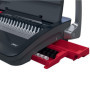 GBC CombBind CB12 4410060 Relieuse manuelle pour 165 feuilles A5/A4, design compact et léger, perfore 12 feuilles, noir/argenté