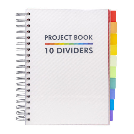 Pukka Pad B5 White Project Book with 10 Dividers