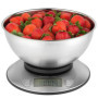 Salter Balance De Cuisine Avec Bol – Mesure Multiple, Mesure Du Liquide, Capacité Maximale De 5kg/11lb, Bol En Acier 2L, Écran L