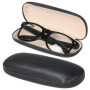 TRIXES Etui Lunettes Noir en Simili Cuir pour à Cadres Petits ou Moyens boîtier lunettes rigide