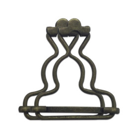 Trimming Shop Salopette en Bronze de 30 mm de Large, Fermetures à Clip en métal pour Bretelles, Sacs à Main, Vestes, Combinaison