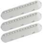 SPARES2GO Lot de 3 Bras de Levage de Tambour 12 Trous compatible avec Indesit Machine à Laver (227 mm x 53 mm x 38 mm)