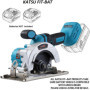 Scie Circulaire sans Fil Brushless 21V KATSU FIT-BAT, 5" 125mm 2000W Scie Circulaire Électrique sans Fil à Long Manche, Moteur s
