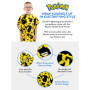 Pokémon Serviette pour garçons ou Filles | Poncho de Bain à Capuche Pikachu pour Enfants | Serviettes de Piscine, de baignade et