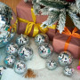 Volumoon 11 Pièces Boules Disco Miroir,Boules à Facettes Argentées Boule Disco,Boule à Facette Miroir Disco Ball Boule Miroir,Dé