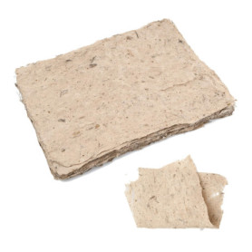 Granvoo Lot de 50 Feuilles de Papier de Mûrier 30 x 40 cm, Texture Fibre Naturelle, Papier de Calligraphie Chinoise, Artisanat F