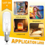 Bonlux Ampoule Hotte Aspirante 28W, Lampe pour Hotte de Cuisine E14, Blanc Chaud 2700K, pour Frigo, Lampe Cristal de Sel Himalay