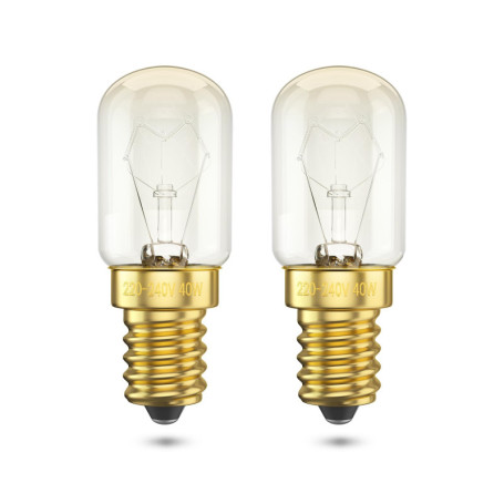 BrightWish Ampoule E14 T22-42W (40, watts) - 2700K Blanc Chaud - Dimmable - Résistante à 300°C - Pour Four, Réfrigérateur et Lam