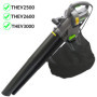 SPARES2GO Sac de collecte compatible avec TheHandy THEV2500 THEV2600 THEV3000 le Souffleur de Feuilles