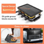 Raclette 8 Personen Raclette Grill Tischgrill Elektrisch 8 Pfännchen 8 Raclette Holzspatel Korean BBQ Grill Elektrogrill Antihaf