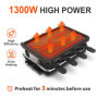 Raclette 8 Personen Raclette Grill Tischgrill Elektrisch 8 Pfännchen 8 Raclette Holzspatel Korean BBQ Grill Elektrogrill Antihaf