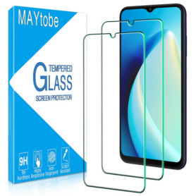 MAYtobe 2 Pièces Verre Trempé pour Samsung Galaxy A04s, A04, A03s, A03, Film Protection écran Sans Bulles, Dureté 9H, Anti-Rayur