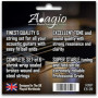 Adagio Pro Lot de 2 jeux de cordes légères pour guitare acoustique Calibre 11-50 Bronze phosphoreux Convient également comme cor