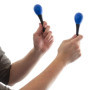 TIGER MAR28-BL Mini-œuf Maracas pour enfants - Instrument de percussion à secouer - Bleu - Une paire