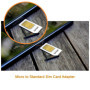 Kit Adaptateur Carte SIM (Nano/Micro/Standard) 6 en 1 | Boîte de Rangement et Lime Gratuite | Compatible avec Tous Téléphones Ap