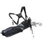 LONGRIDGE 7" Tri Lite Sac de Golf du Dimanche - Noir/Argent