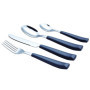 Exzact Couverts en Inox 16 Pièces - Ménagères avec des poignées en plastique de couleur vibrante - Confortable à Tenir - 4 x Fou