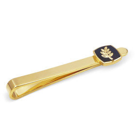 THE MASONIC COLLECTION Pince à cravate pour homme avec symbole de feuille d'acacia - Attrayant - Symbole maçonnique - Idéal pour