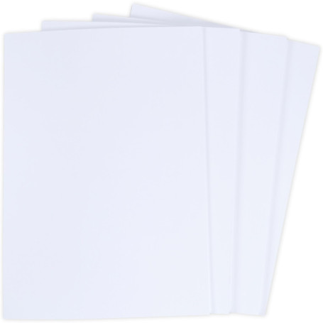 BCreativetolearn Lot de 100 feuilles de papier cartonné A4 blanc brillant 180 g/m² lisse pour imprimante, photocopieur, dessin, 