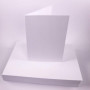 Lot de 100 feuilles de papier cartonné A6 blanc brillant 180 g/m² 230 microns pour travaux manuels