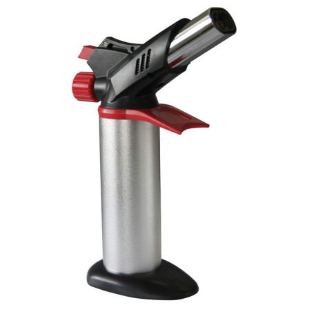 KATSU Chalumeau de Cuisine, Mini Chalumeau à Gaz de Cuisine à Double Tête avec Verrouillage de Sécurité et Double Flamme Réglabl