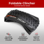 Fincci Velo Pneu VTT 27.5 x 2.25 Pouces - Paire Pliable Tire 57-584 avec 1mm Nylon Protection Anti Crevaison, 60 TPI pour VTC, M