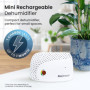 Pro Breeze Déshumidificateur mini rechargeable sans fil pour absorber l'humidité dans les petits espaces pour armoires, armoires