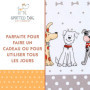 SPOTTED DOG GIFT COMPANY Torchon Cuisine Lot de 2, Torchons à Vaisselle au Mignon Chien Imprimé, 100% Qualité Coton Absorbant, I