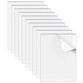 Belle Vous Lot de 10 Plaque Acrylique Transparent - Plexi 1mm de 20 x 25,5 cm Plexiglas Transparent pour le Remplacement - Cadre