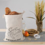Joeji's Kitchen Bread Bag Lot de 2 sacs à pain en tissu coton pour vos pâtisseries - 30 x 40 cm Sac baguette écologique Zéro déc