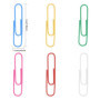 AvoDovA 100PCS Trombones Coloré, 50mm Moyen Trombones, Métal Paperclip avec Revêtement en Plastique, Coloré Papier Clips avec Bo