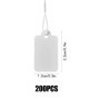 Chstarina 200 Pièces Étiquettes de Prix, 23*13 mm Étiquettes de Marquage Blanche, Étiquettes de Prix Vierges Inscriptibles, Peti