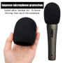 Pinsheng 6 Pièces Mousse Microphone Bonnette, Microphone à Main Housse en Mousse, Filtre Anti Pop Vent en Mousse pour KTV, Perfo