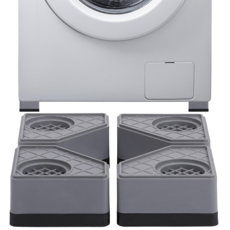 Belle Vous Lot de 4 Patins Anti Vibration Machine A Laver - Patin Machine à Laver & Sèche-Linge Anti-Dérapant, Anti-Bruit & Anti
