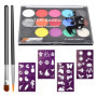 Vesaneae Kit de Peinture pour le Visage, Palette de Maquillage pour Enfants, Convient pour les Festivals de Musique, Les Fêtes, 