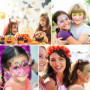 Vesaneae Kit de Peinture pour le Visage, Palette de Maquillage pour Enfants, Convient pour les Festivals de Musique, Les Fêtes, 