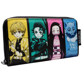 Demon Slayer Corps Personnages Style de Respiration Nezuko Porte-Monnaie/Portefeuille Pochette Poche à Monnaie & Porte-Cartes, M