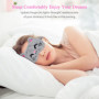 Hoxfly Masques De Sommeil En Peluche,3D Moelleux Masque de Nuit Enfant,Mignon Drôle Bande Dessinée Masque de Sommeil,Respirant C