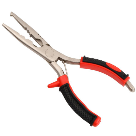 Wisebom Pince de Pêche, Pince à Bec Long en Acier Inoxydable Pince Ligne de Pêche Ciseaux Multi-Fonction, Pince à Anneau de Rete