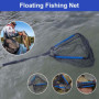 Épuisette de Pêche Télescopique, Filet de Pêche Pliable et Extensible, Epuisette Peche Carpe Nylo avec Poignée en Alliage d'Alum
