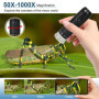Colexy Microscope Numérique WiFi et USB, Grossissement 50X-1000X, Compatible avec iPhone iPad Android Windows Mac, Mini Scope Po