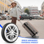 Wisebom 4 Pcs Roulettes de Valise de Remplacement, Roues de Remplacement pour Valise Roues de Bagages de Remplacement, Roues de 
