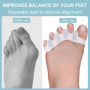 Écarteur d'orteils Hallux Valgus, 2 paires d'écarteurs en gel pour la correction du Hallux Valgus, adapté aux hommes et aux femm